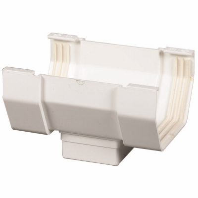 5" WHT CTR Drop Outlet