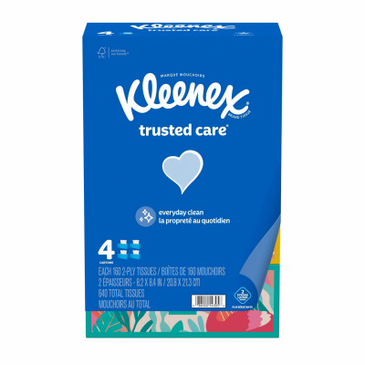 4 Box Facial Tissues