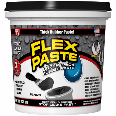 3LB BLK Flex Paste Tub