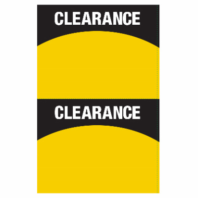 50PK 2Up ClearSignStock