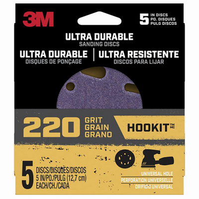 5PK 5" 220G Sand Discs