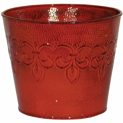 6" RED Fleur De Planter