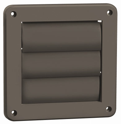4" BRN Louvered Plate