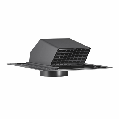 4" BLK Plas Roof Cap