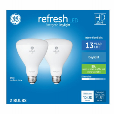 GE 15W BR30 Refl Bulb