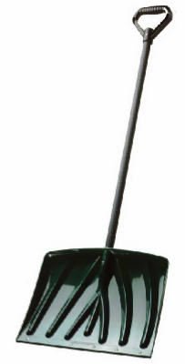 18"GRN Poly Snow Shovel