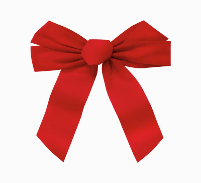 11"x16" RED Velv Bow