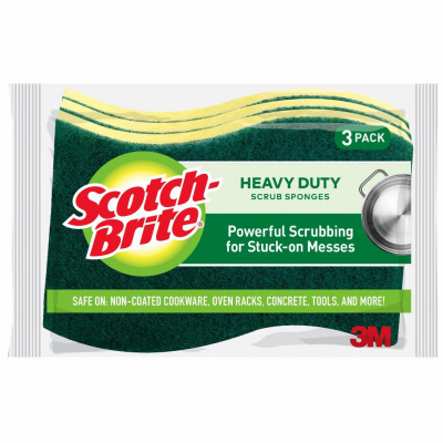3PK HD Scrub Sponge