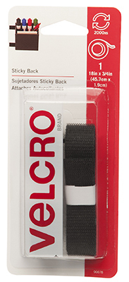 18x3/4 BLK Velcro Tape