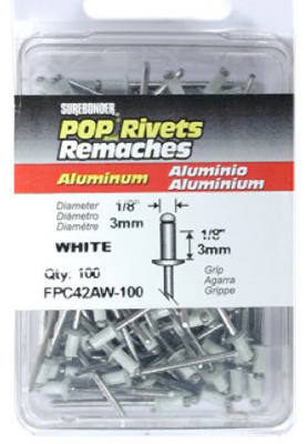 100PK Short ALU Rivet