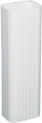 2x3 WHT Steel Downspout