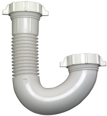 MP WHT Lav Drain J Bend