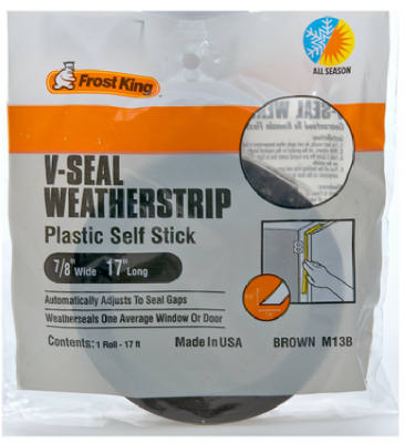 7/8"x17' BRN WTHR Strip