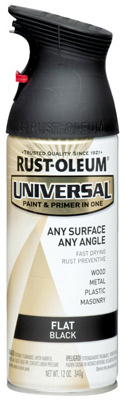 12OZ FLT BLK Spr Paint