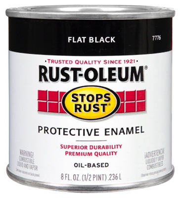 1/2PT FLT BLK Enamel