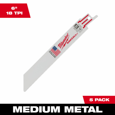 5PK 6"18T Recipro Blade