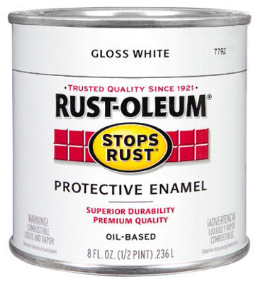 1/2PT GLS WHT Enamel