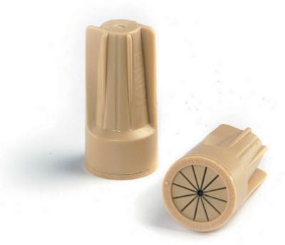 4PK TAN Wire Connector
