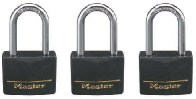 3PK 1-9/16" ALU Padlock