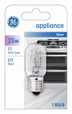 GE 25W CLR Tube Bulb