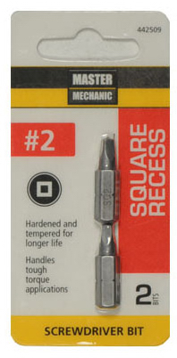 MM #2 SQ Recess Bit Tip