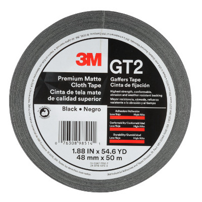 2"x60YD BLK Gaffer Tape