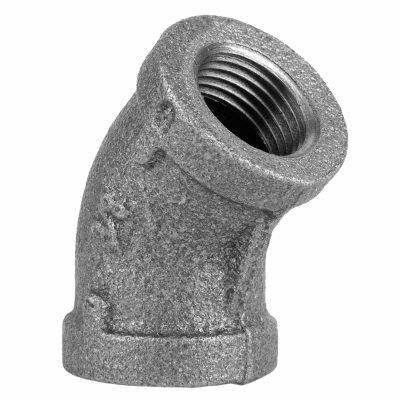 3/8 BLK 45 DEG Elbow