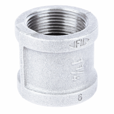 1-1/4Galv Coupling/Stop
