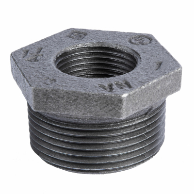 3/4x1/2 BLK Hex Bushing