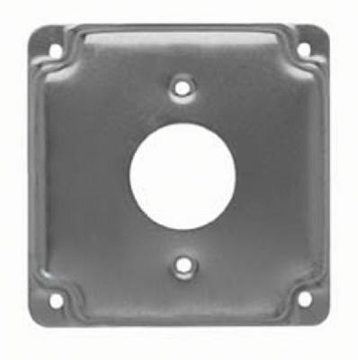4" SQ SGL Recep Cover
