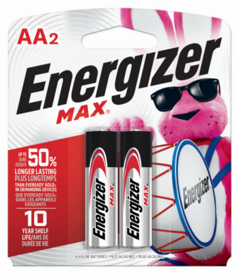 MAX 2PK AA Alk Battery