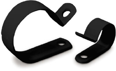 18 PK1/4"BLK Plas Clamp