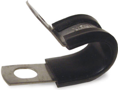 6PK 3/4"BLK Plas Clamp