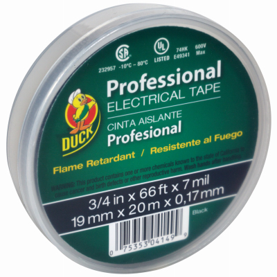 3/4"x66' BLK Elec Tape