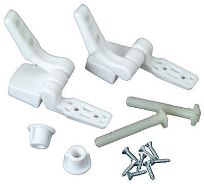 MP WHT Toil Seat Hinge