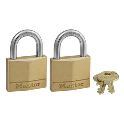 2PK 1-9/16" BRS Padlock