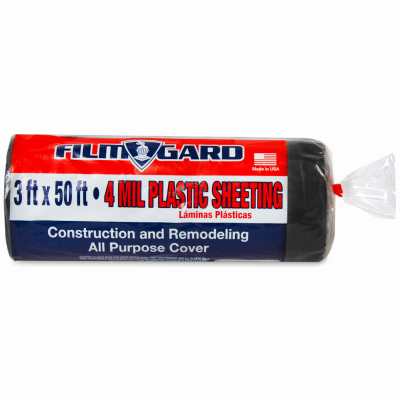 3x50 4Mil BLK Sheeting