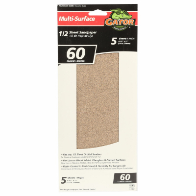5PK 4x11 60G Sandpaper