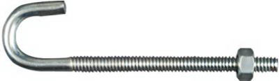 1/4x4 Zinc J Bolt