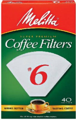 40CT #6 WHT Cone Filter