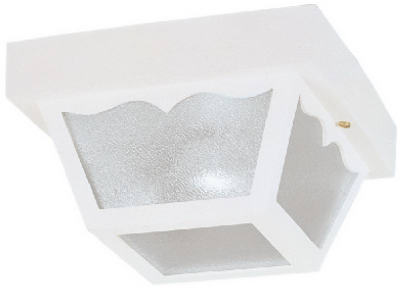 8-1/4"SQ WHT PorchLight
