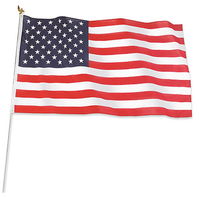 3x5 Poly US Flag Kit