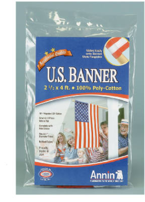 2-1/2x4 Poly Banner