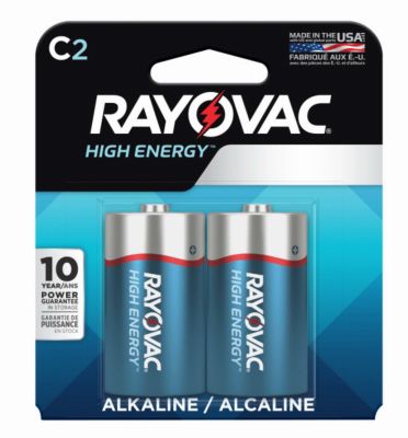 Rayo 2PK C Alk Battery