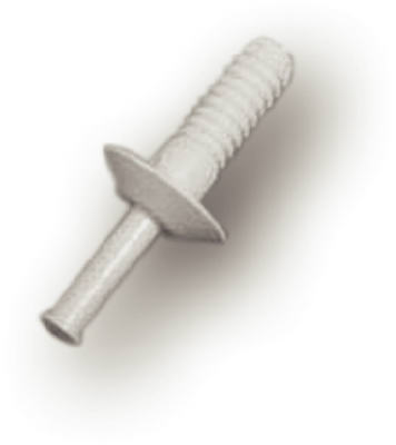 50PK 3/4" WHT Nyl Rivet