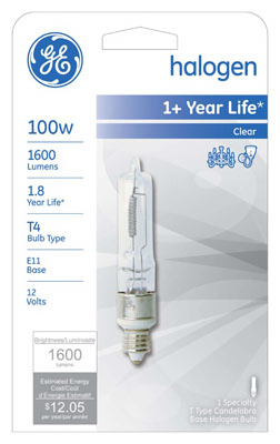 GE100W T4 QTZ Halo Lamp