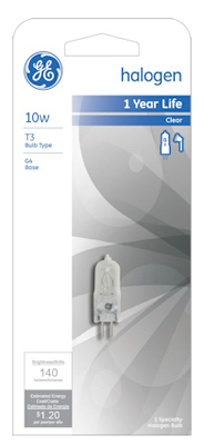 GE 10W T3 QTZ Halo Lamp
