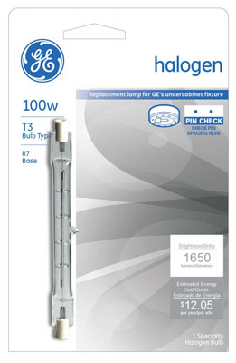 GE100W QTZ Halo Lamp