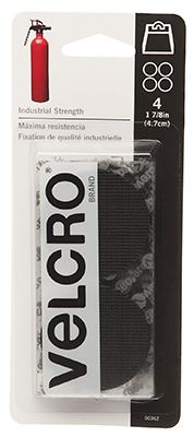 1-7/8" BLK Coin Velcro