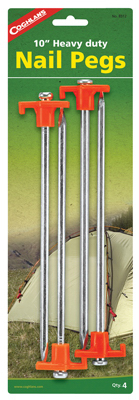 4PK 10" STL Tent Peg